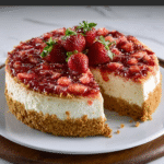 Cheesecake de Fresa Crujiente