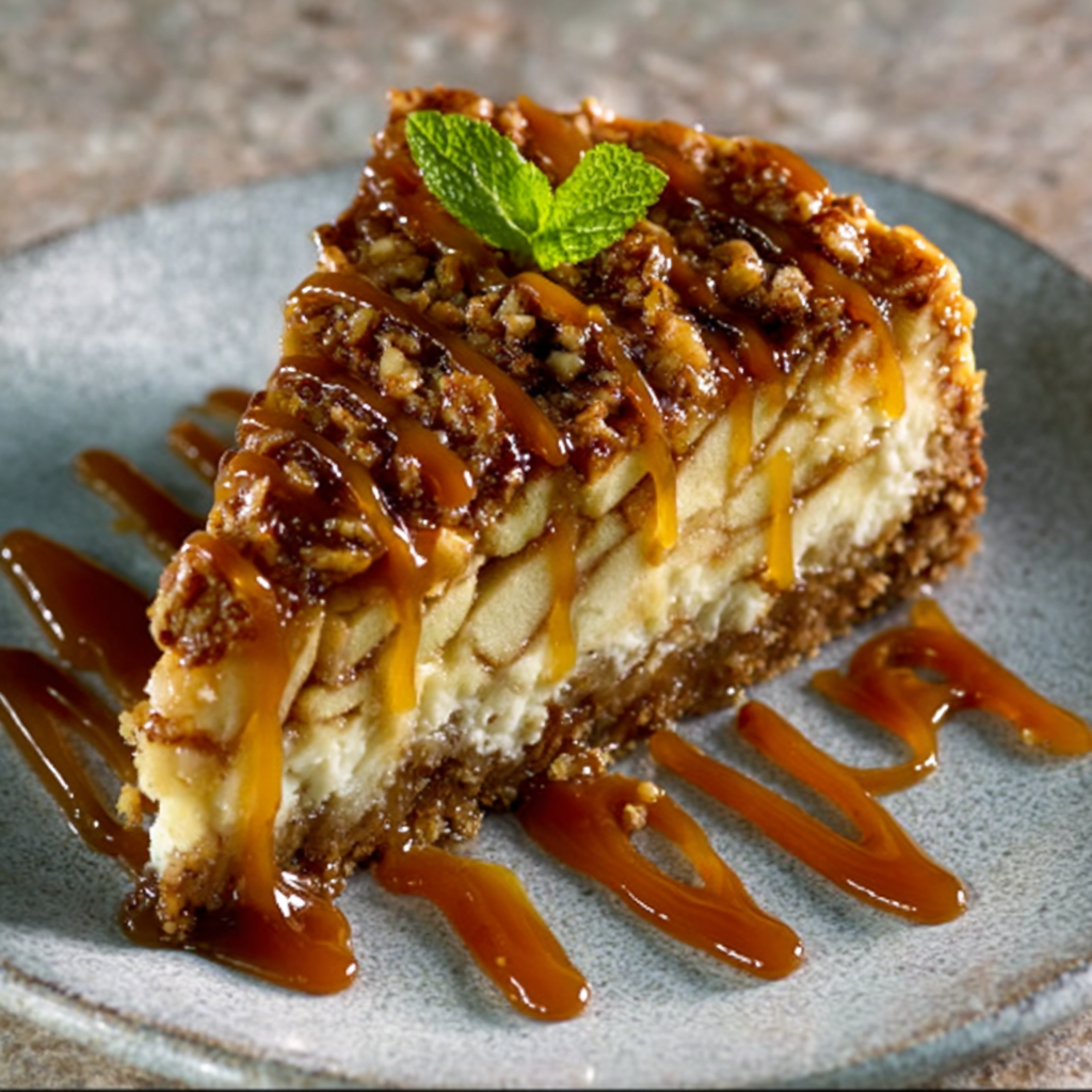 Cheesecake de Manzana y Caramelo