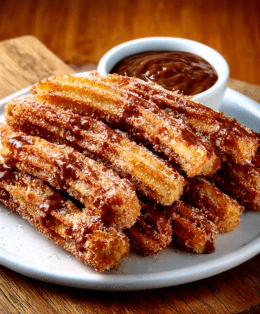 Churros con Dulce de Leche