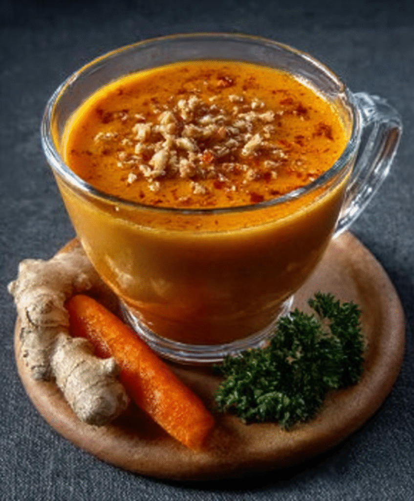 Crema de Zanahoria Asada con Jengibre