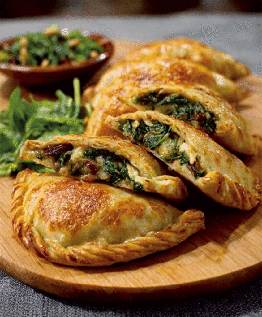 Empanadillas de Espinaca y Piñones