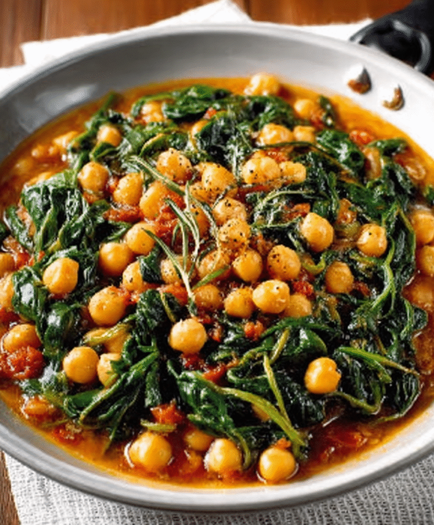 Espinacas con Garbanzos