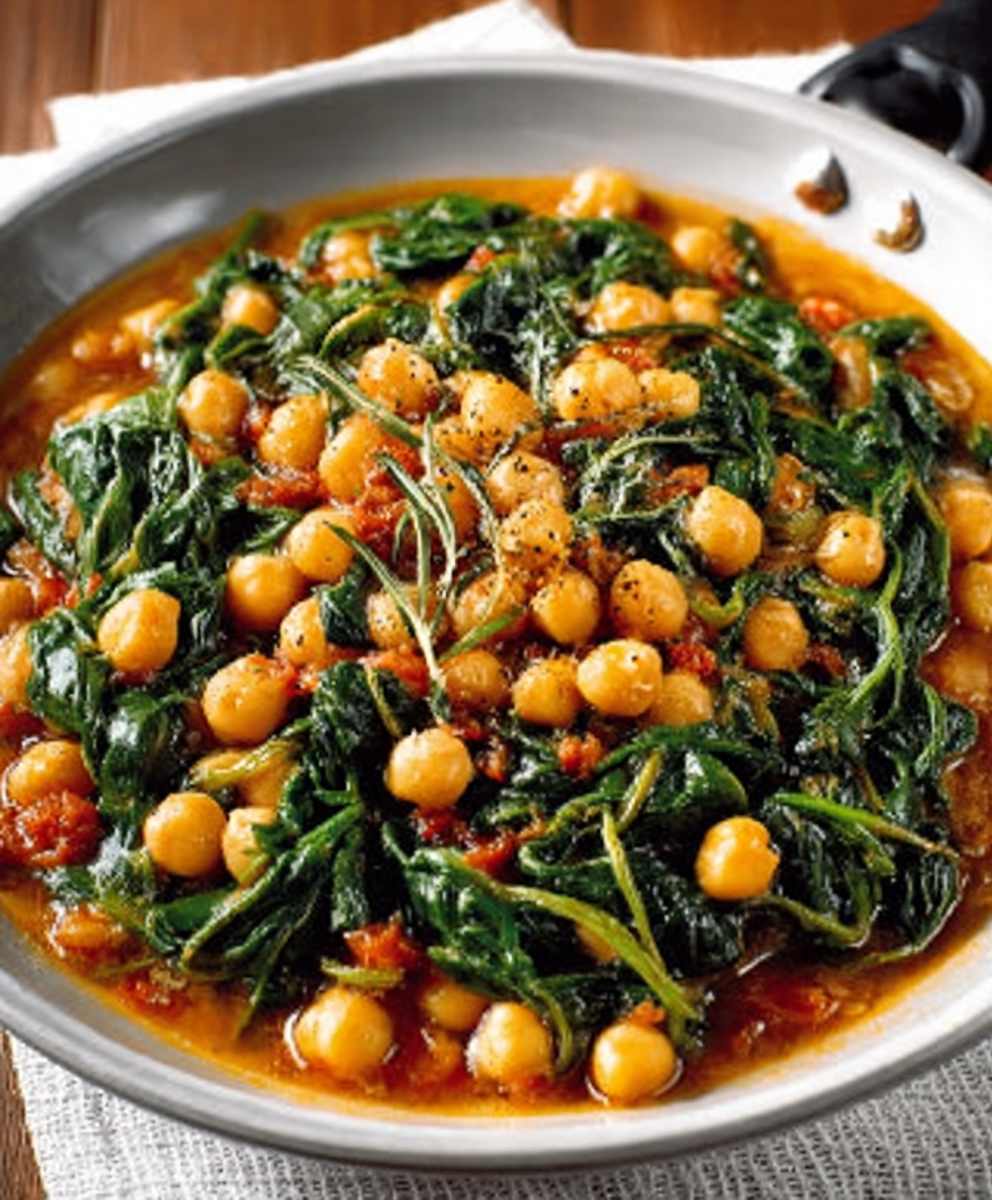 Espinacas con Garbanzos