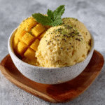 Helado sin heladera de mango y chía