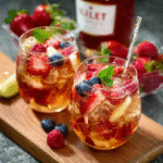 Lillet tónico con frutas de verano