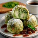 Nubes Rellenas de Crema de Matcha