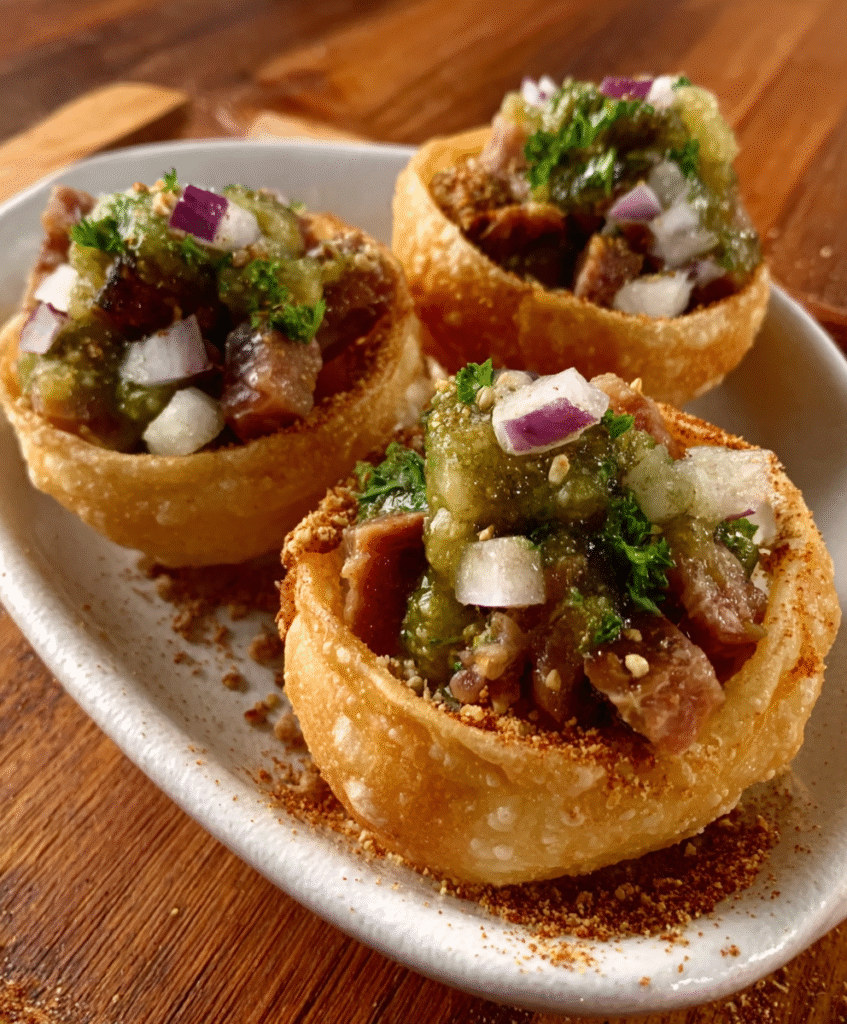 Pani Puri de Tartar de Atún