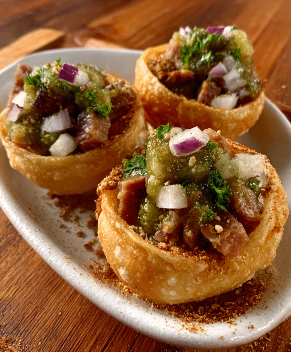 Pani Puri de Tartar de Atún