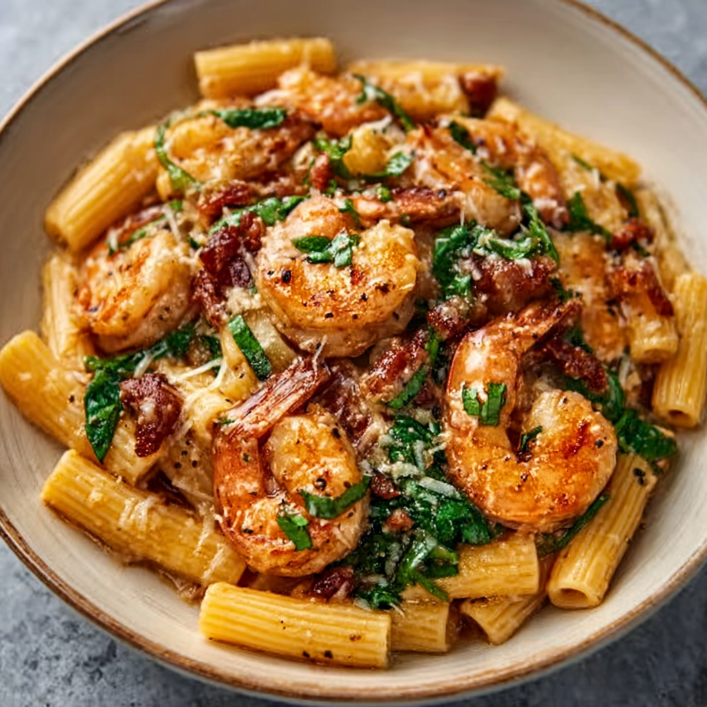 Pasta de camarones “Cásate conmigo”