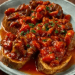 Pellejitos de atún con tomate
