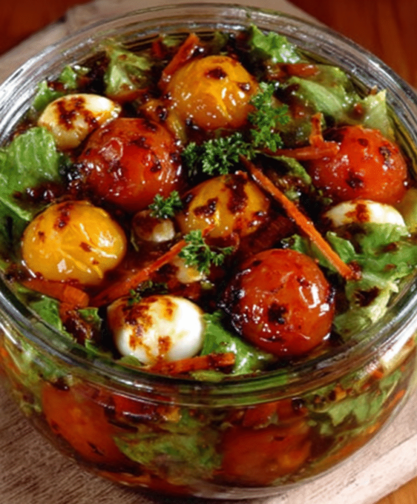 Pepinillos Encurtidos con Tomates Sun Gold