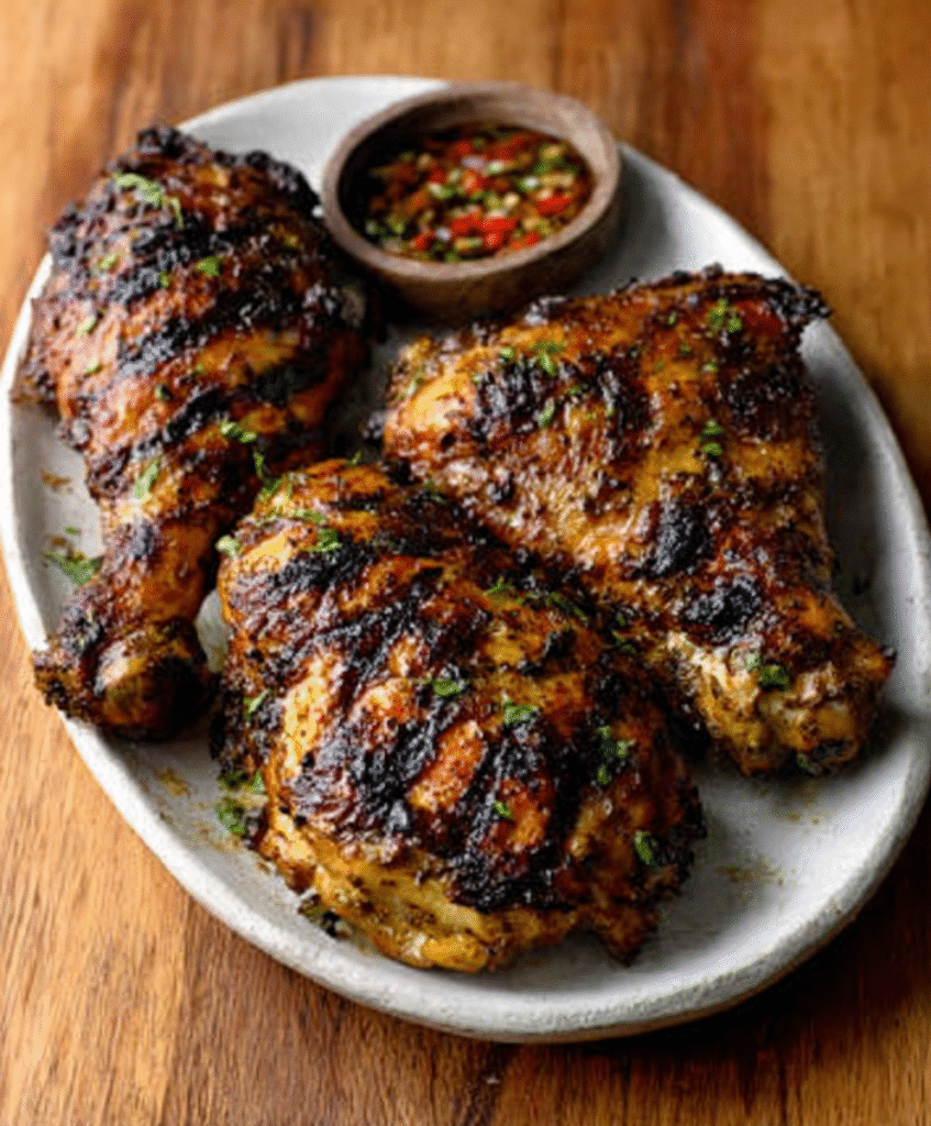 Pollo Jerk a la Parrilla (Versión de Verano Española)