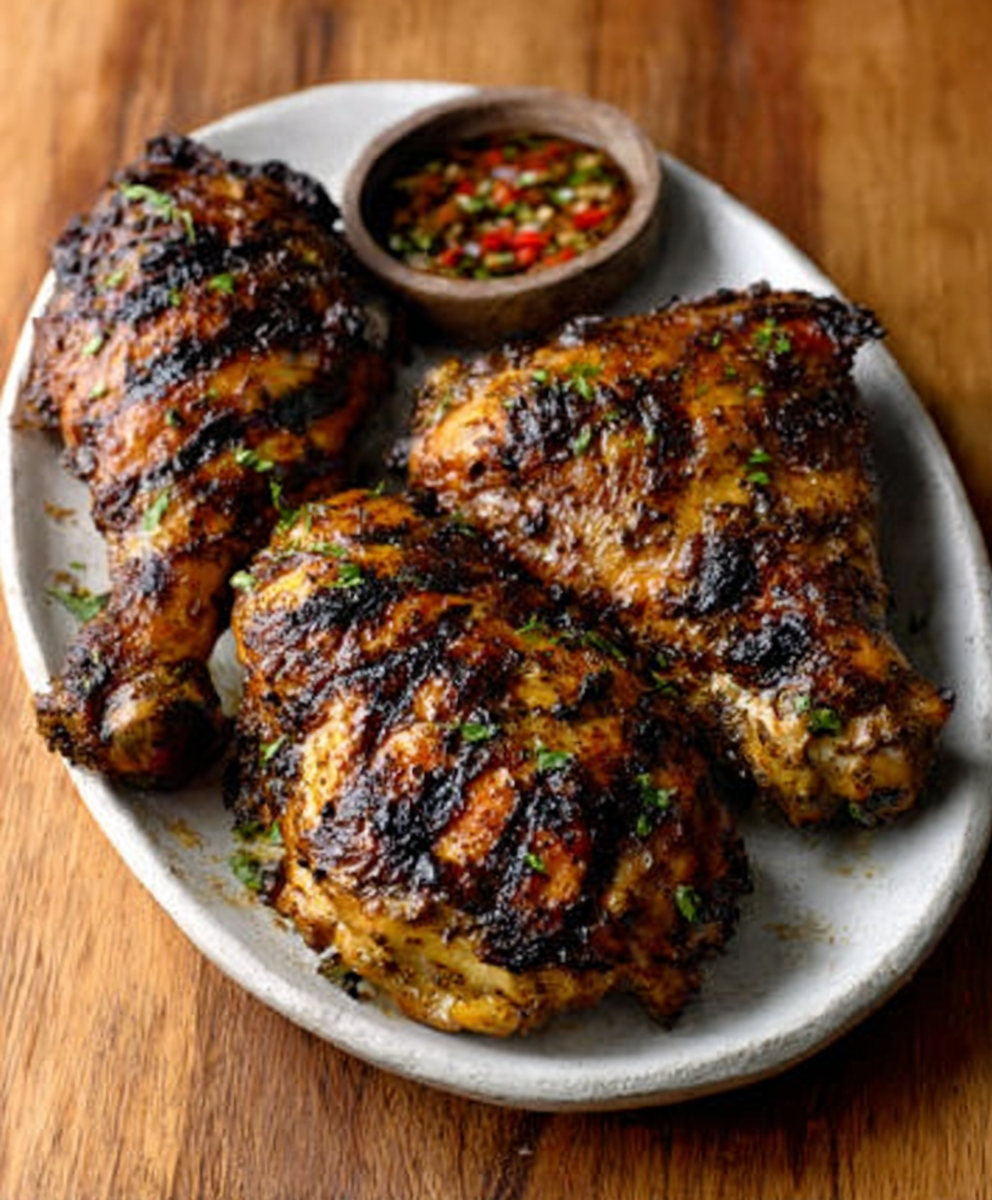 Pollo Jerk a la Parrilla (Versión de Verano Española)