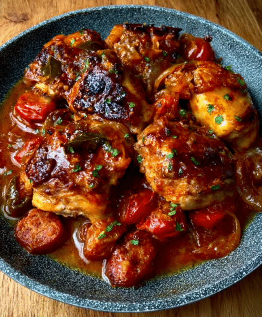 Pollo con Chorizo a la Vasca
