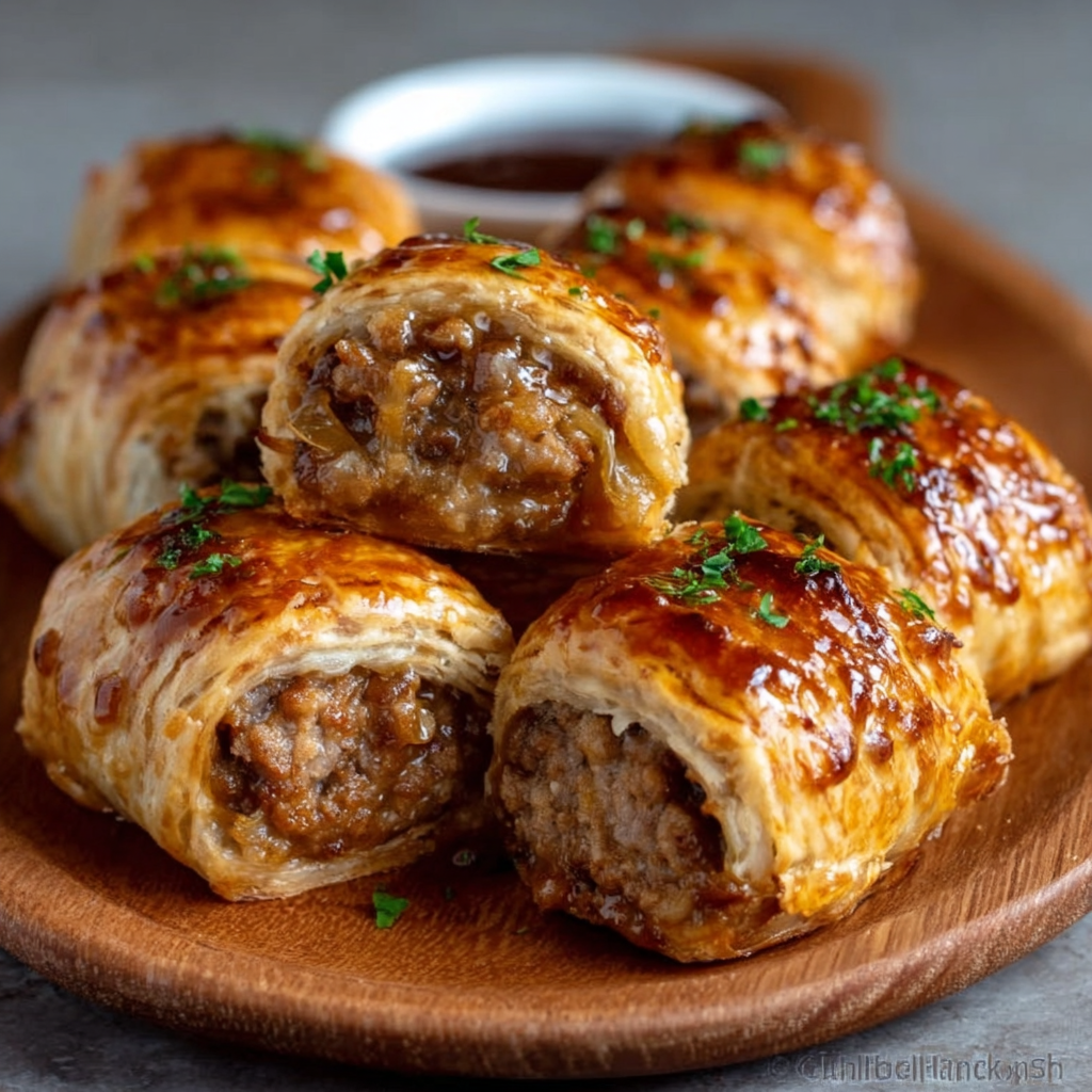 Rollitos Salados de Salchicha y Cebolla Francesa que Sorprenden
