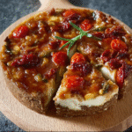 Tarta Salada de Maíz Dulce y Tomates Secos