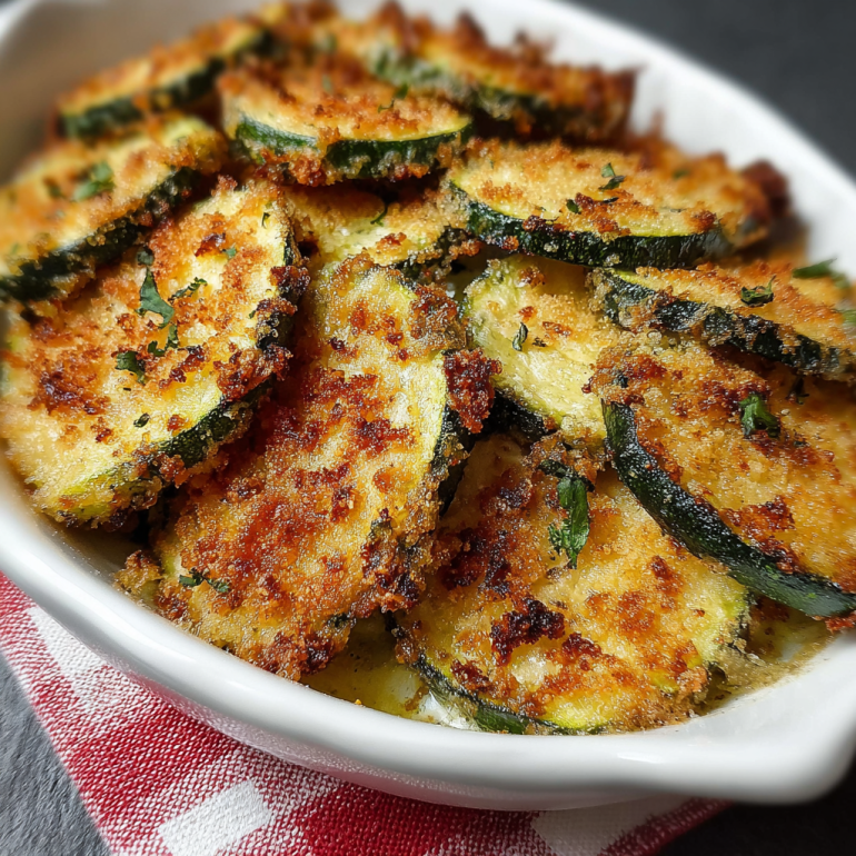 Calabacines Gratinados Crujientes al Horno