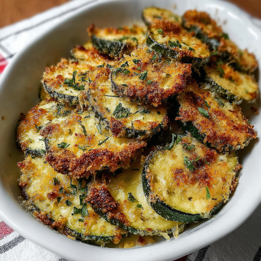Calabacines Gratinados Crujientes al Horno