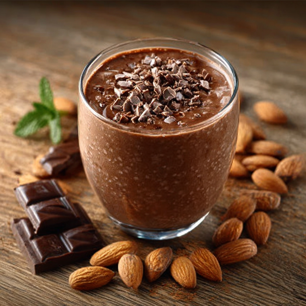 Batido de chocolate y almendra