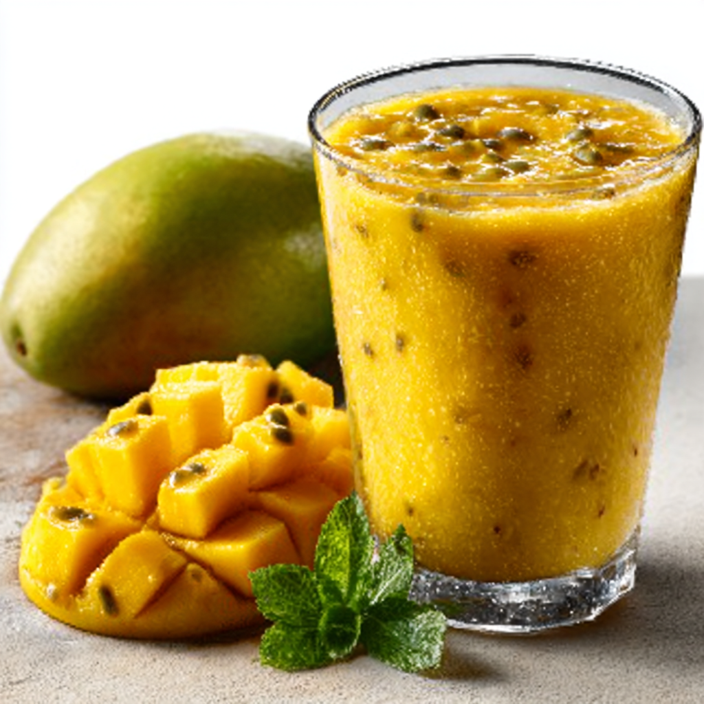 Batido de mango y maracuyá