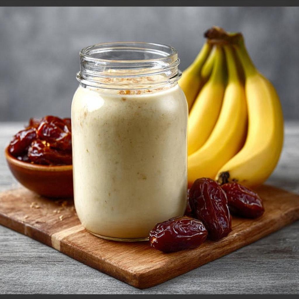 Batido de plátano y dátiles