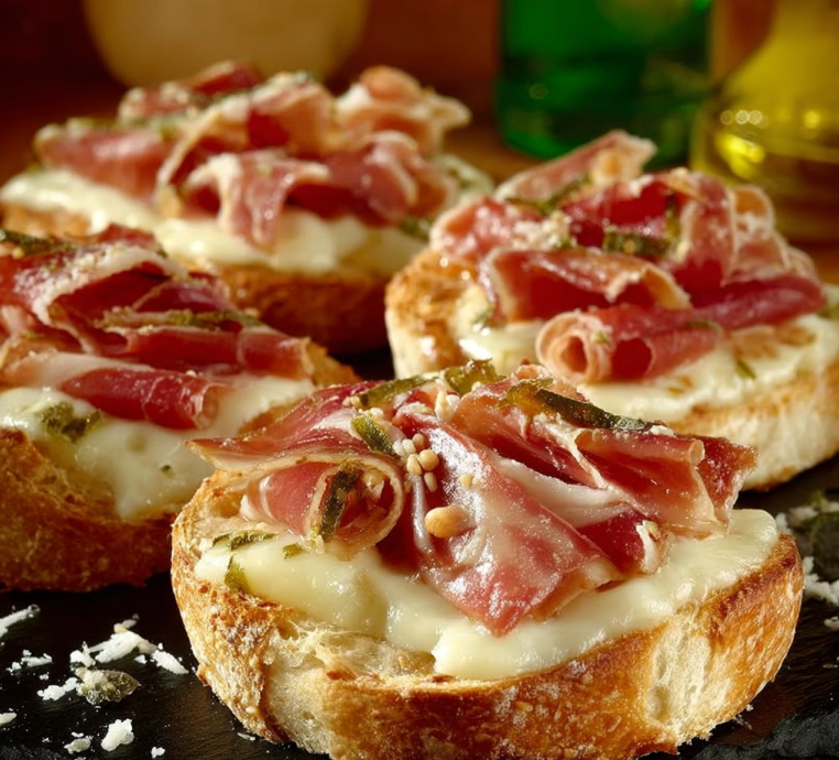 Canastitas de Jamón y Queso