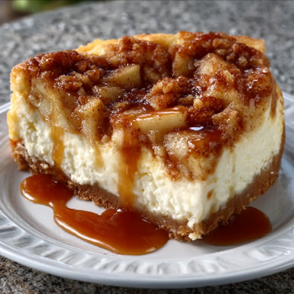 Cheesecake Cremoso de Manzana y Canela