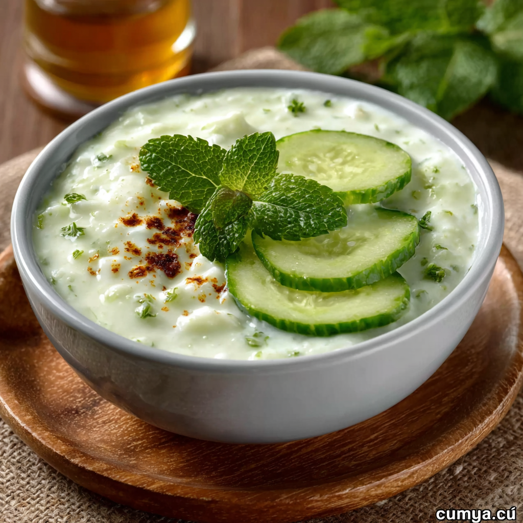 Crema Fría de Pepino y Menta