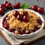 Crumble de cereza