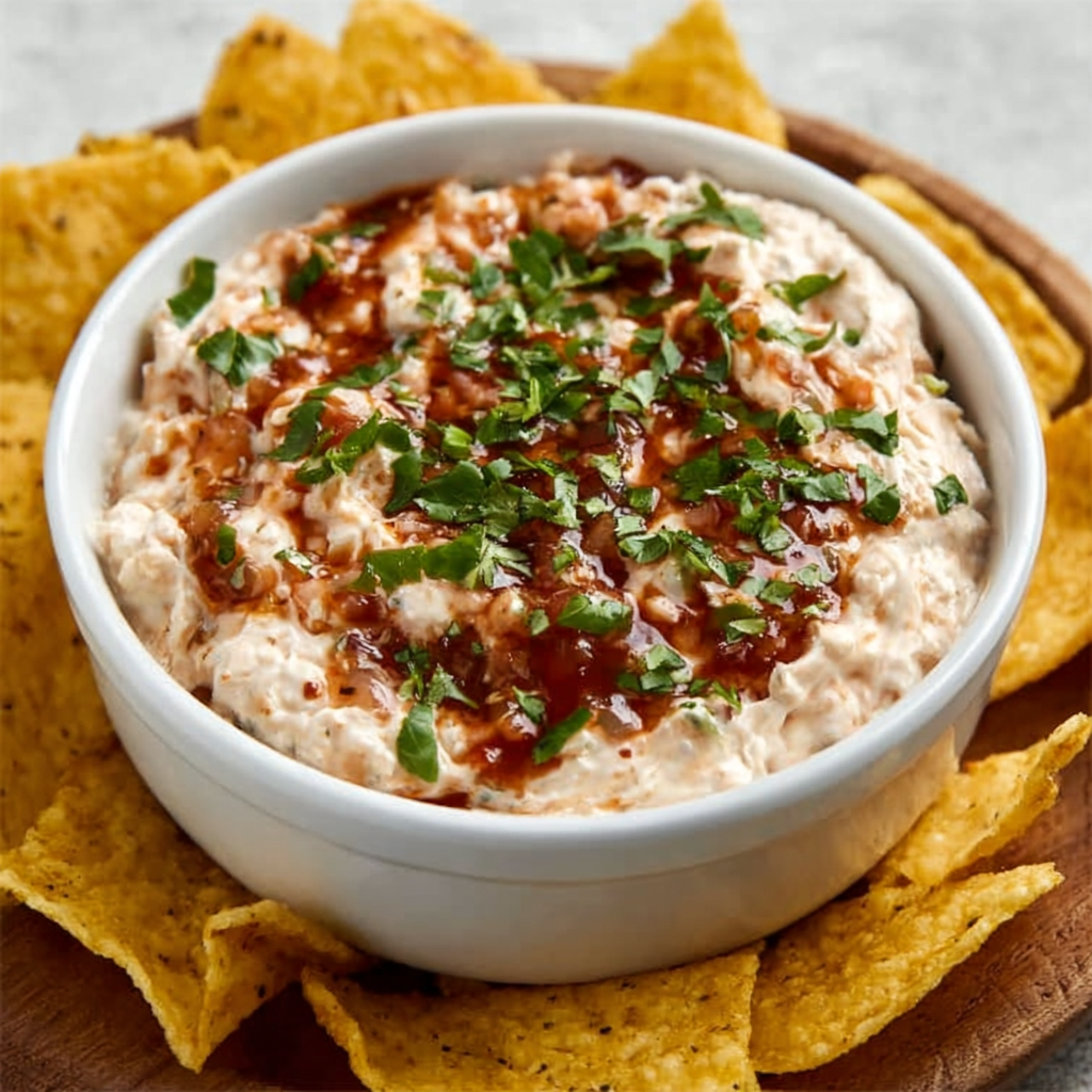Dip de Salsa con Queso Crema