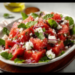 Ensalada Refrescante de Sandía y Feta Griega