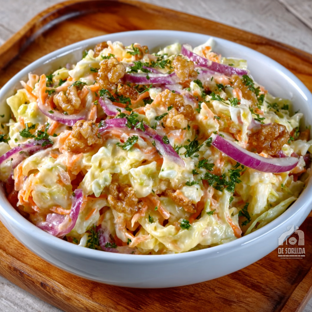 Ensalada de Col con Aliño de Mostaza y Nata