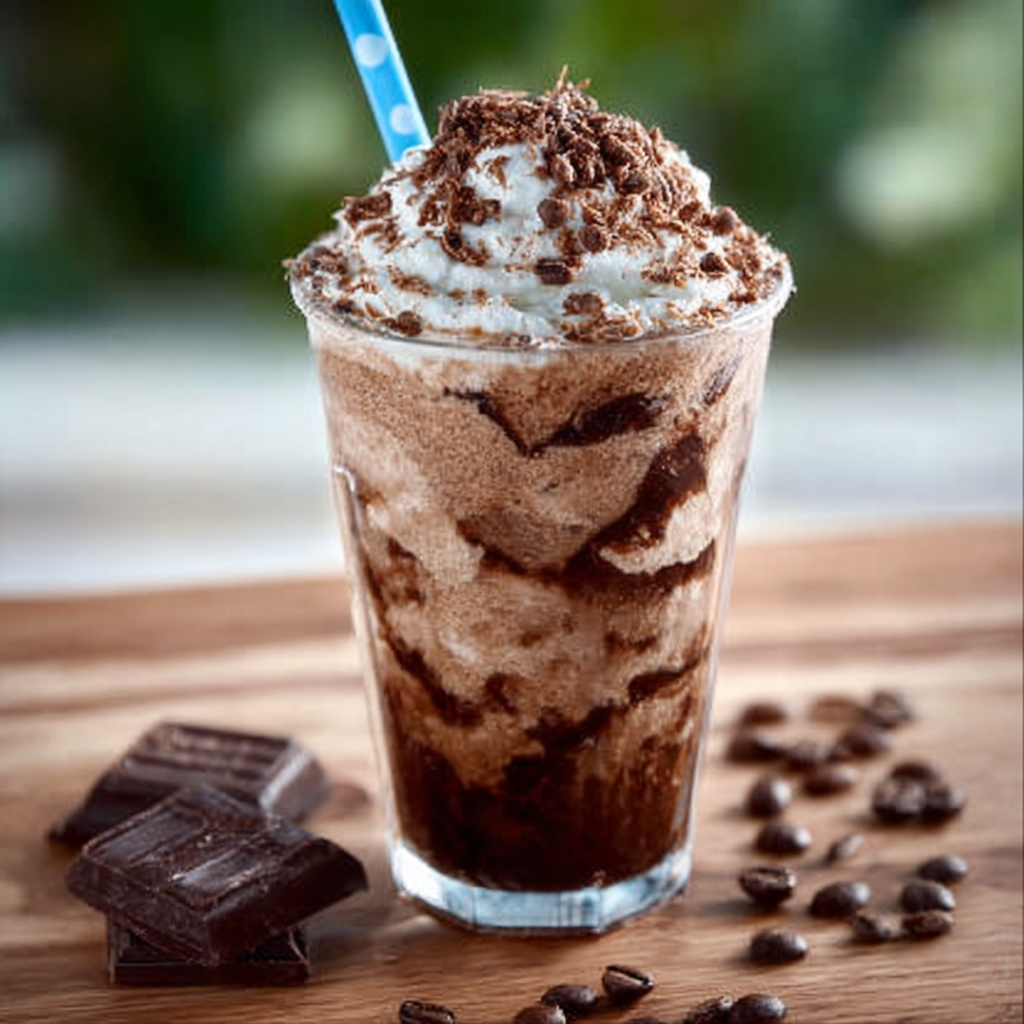 Frappé de moka y chocolate oscuro
