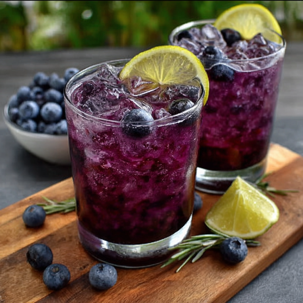 Limonada de lavanda y arándano