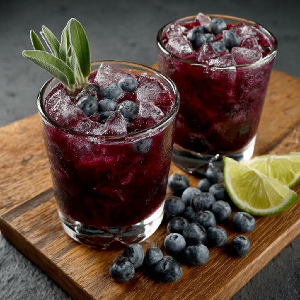 Limonada de mora y salvia