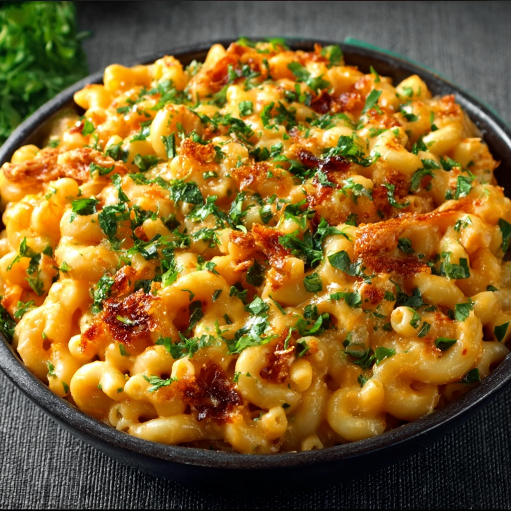 Macarrones con Queso Cremosos de Chipotle y Mango