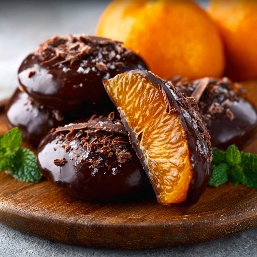Naranjas con chocolate