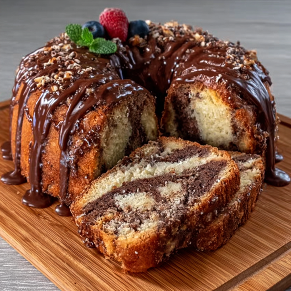 Panqué Marmoleado (Vainilla y Cacao)