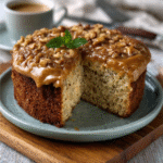 Pastel de maní y plátano