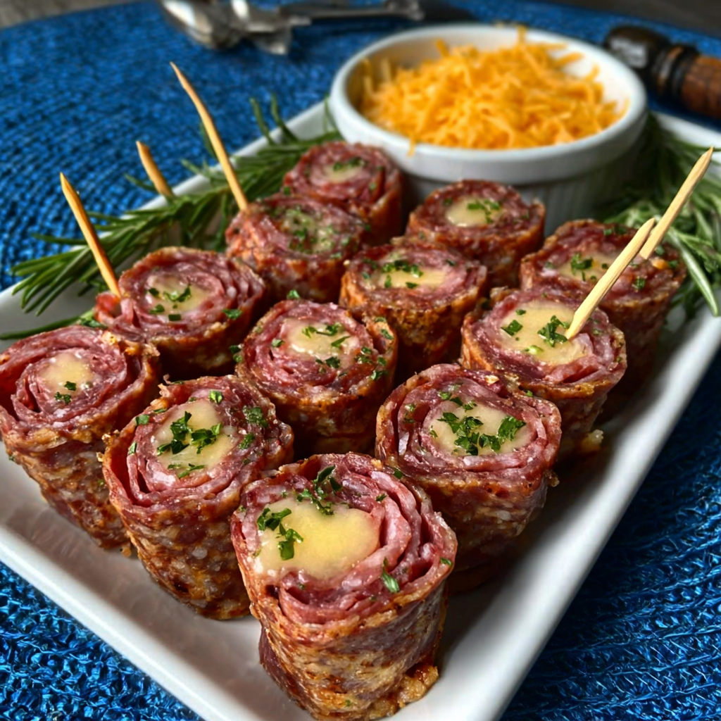 Rollito de Salami Keto