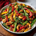 Salteado Picante de Pollo con Mango y Anacardos