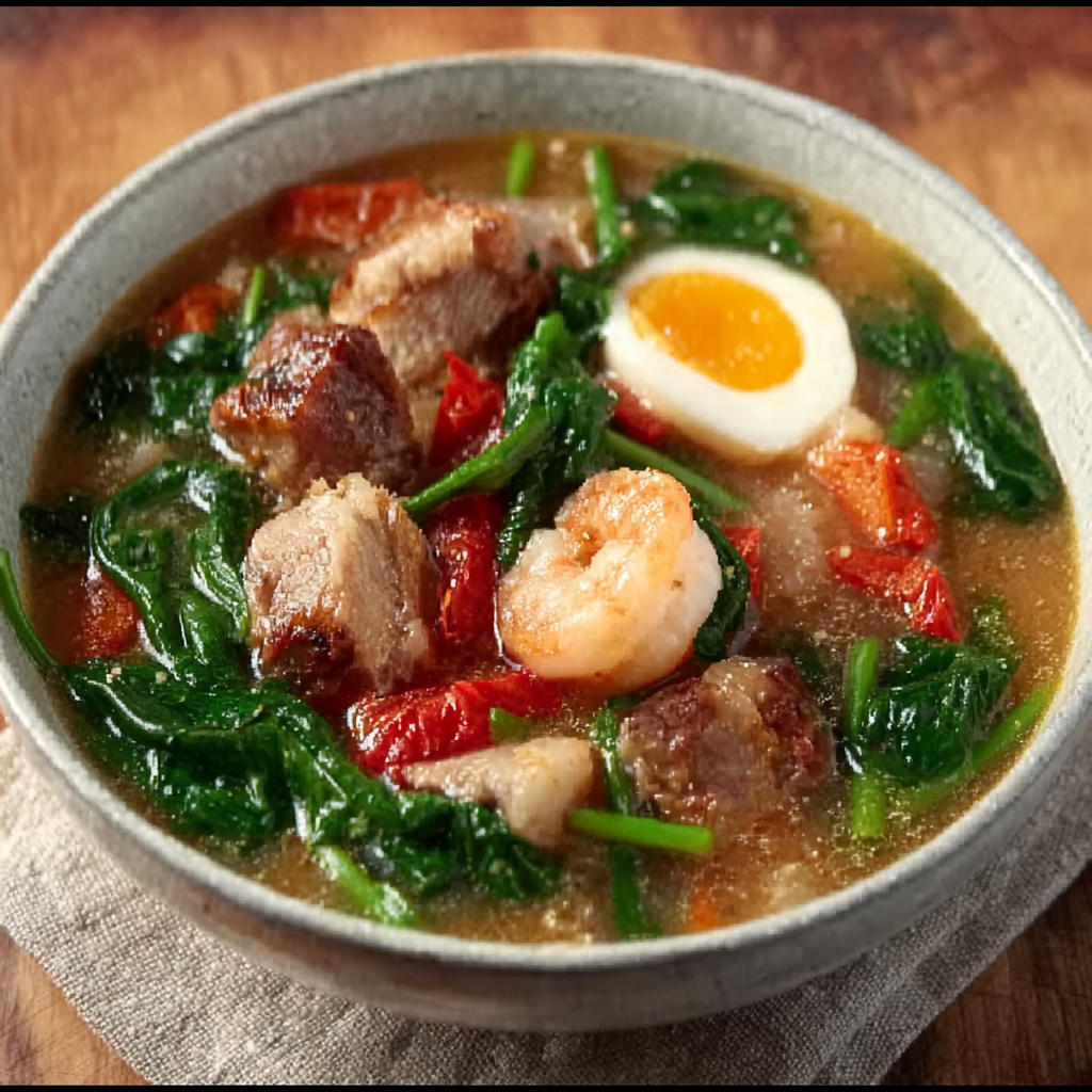Sopa de Coco al Estilo Sinigang Filipino