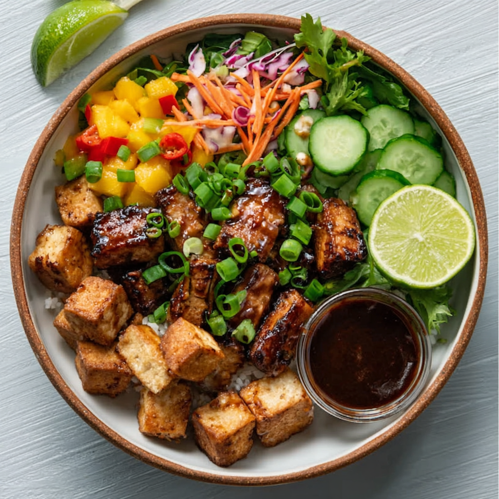 Tazón Banh Mi con Mango Encurtido y Tofu