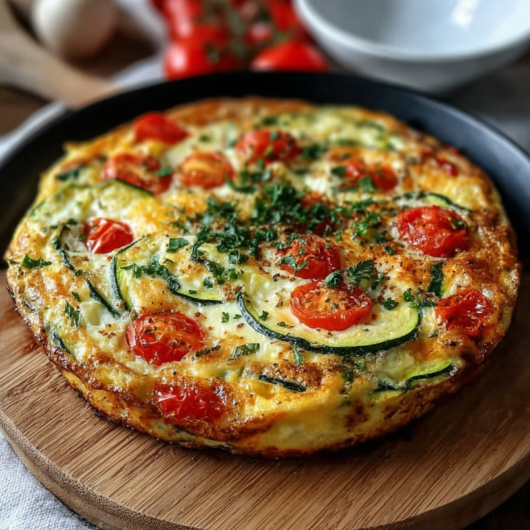 Frittata de Calabacín y Tomates