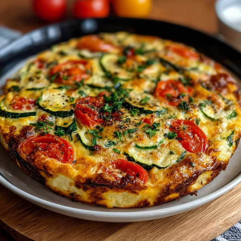 Frittata de Calabacín y Tomates