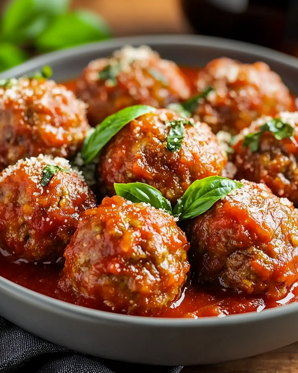 Albóndigas Italianas en Salsa de Tomate