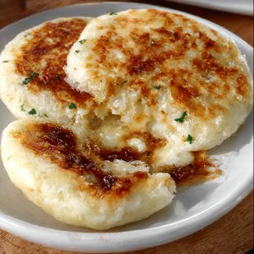 Arepas de Yuca con Queso Fundido