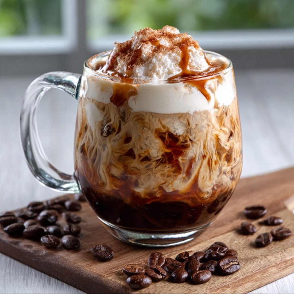 Café Frío con Canela, Vainilla y Crema de Coco