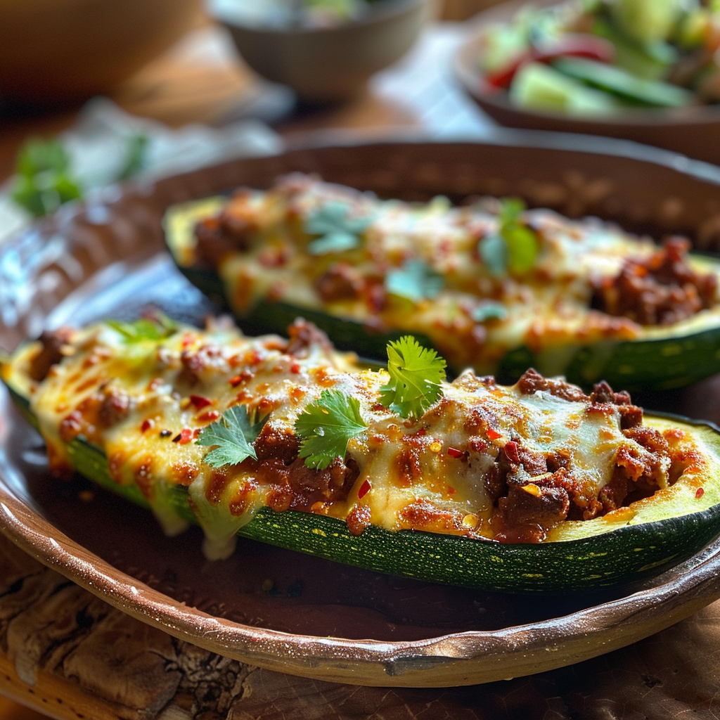 Calabacines Rellenos de Carne y Queso