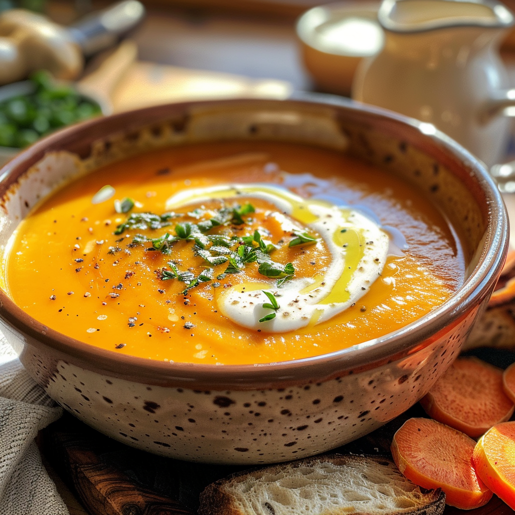 Crema de zanahoria con jengibre